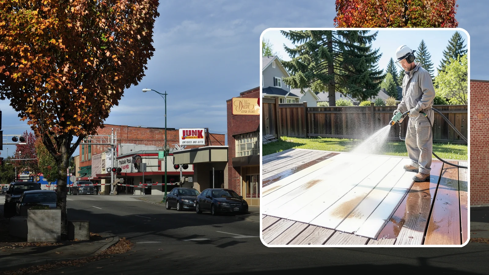 Deck Paint Removal in Puyallup, Pierce County, WA - Remove failing deck paint to expose sound wood for a proper refinish or restain.