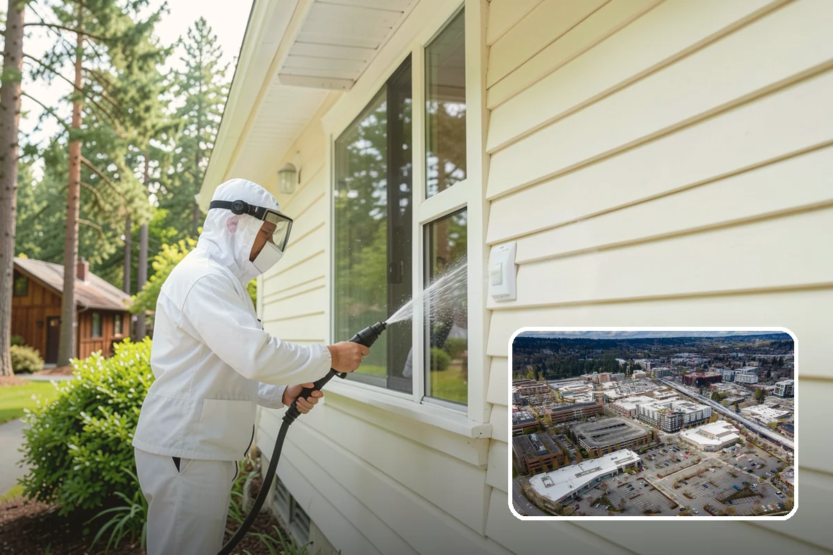 Deck Paint Removal in Redmond, King County, WA - Removes peeling deck paint to sound wood