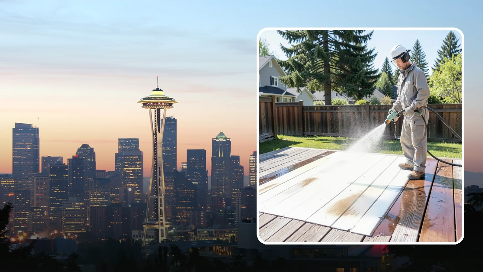 Deck Paint Removal in Seattle, King County, WA - Remove failing deck paint to expose sound wood for a proper refinish or restain.