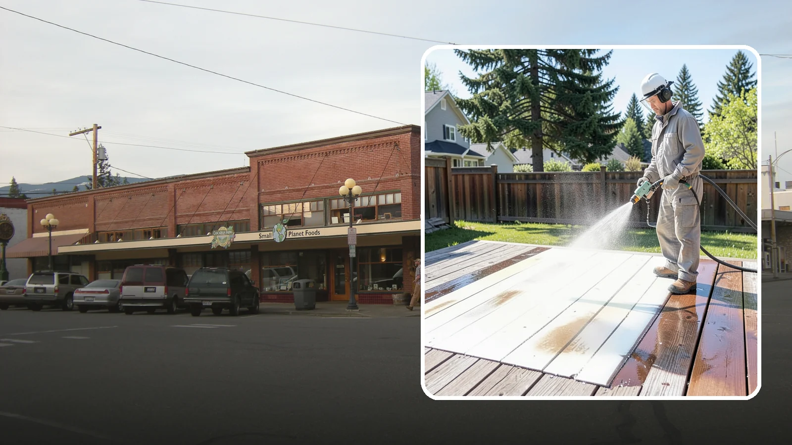 Deck Paint Removal in Sedro-Woolley, Skagit County, WA - Remove failing deck paint to expose sound wood for a proper refinish or restain.