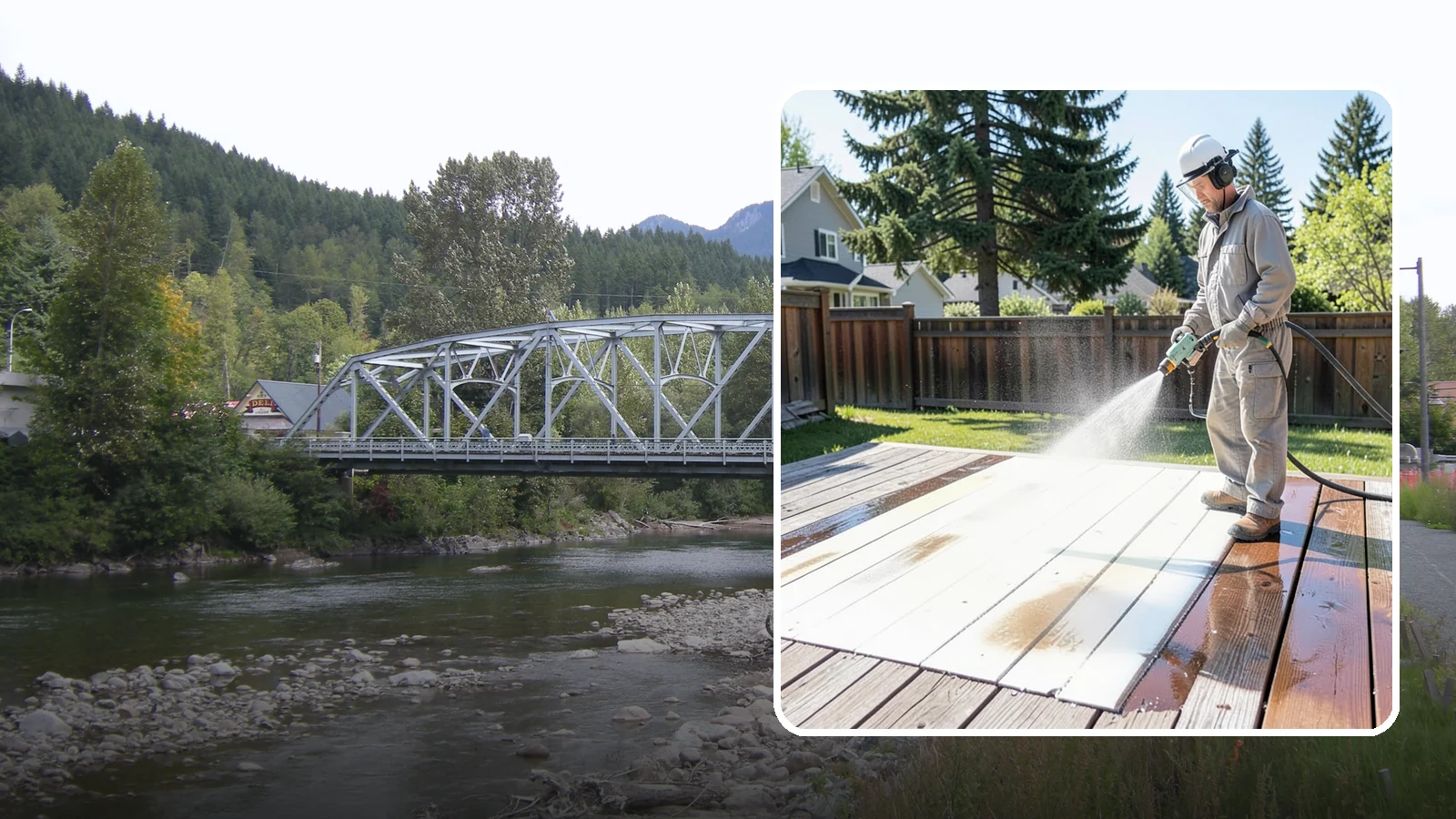 Deck Paint Removal in Skykomish, King County, WA - Remove failing deck paint to expose sound wood for a proper refinish or restain.
