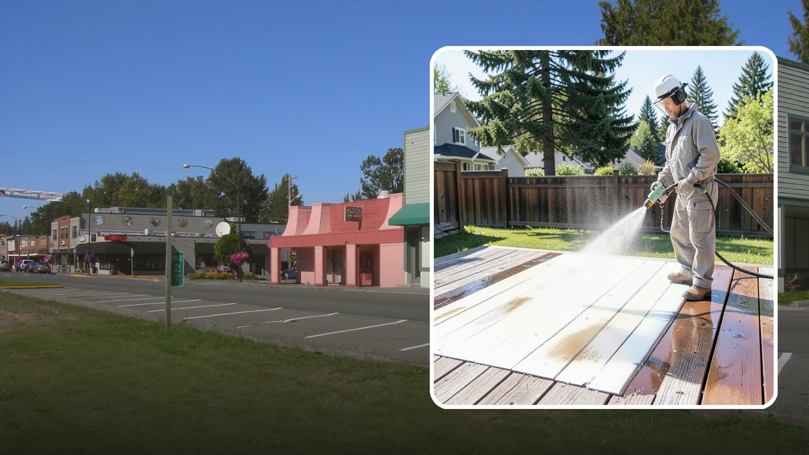 Deck Paint Removal in Snoqualmie, King County, WA - Remove failing deck paint to expose sound wood for a proper refinish or restain.
