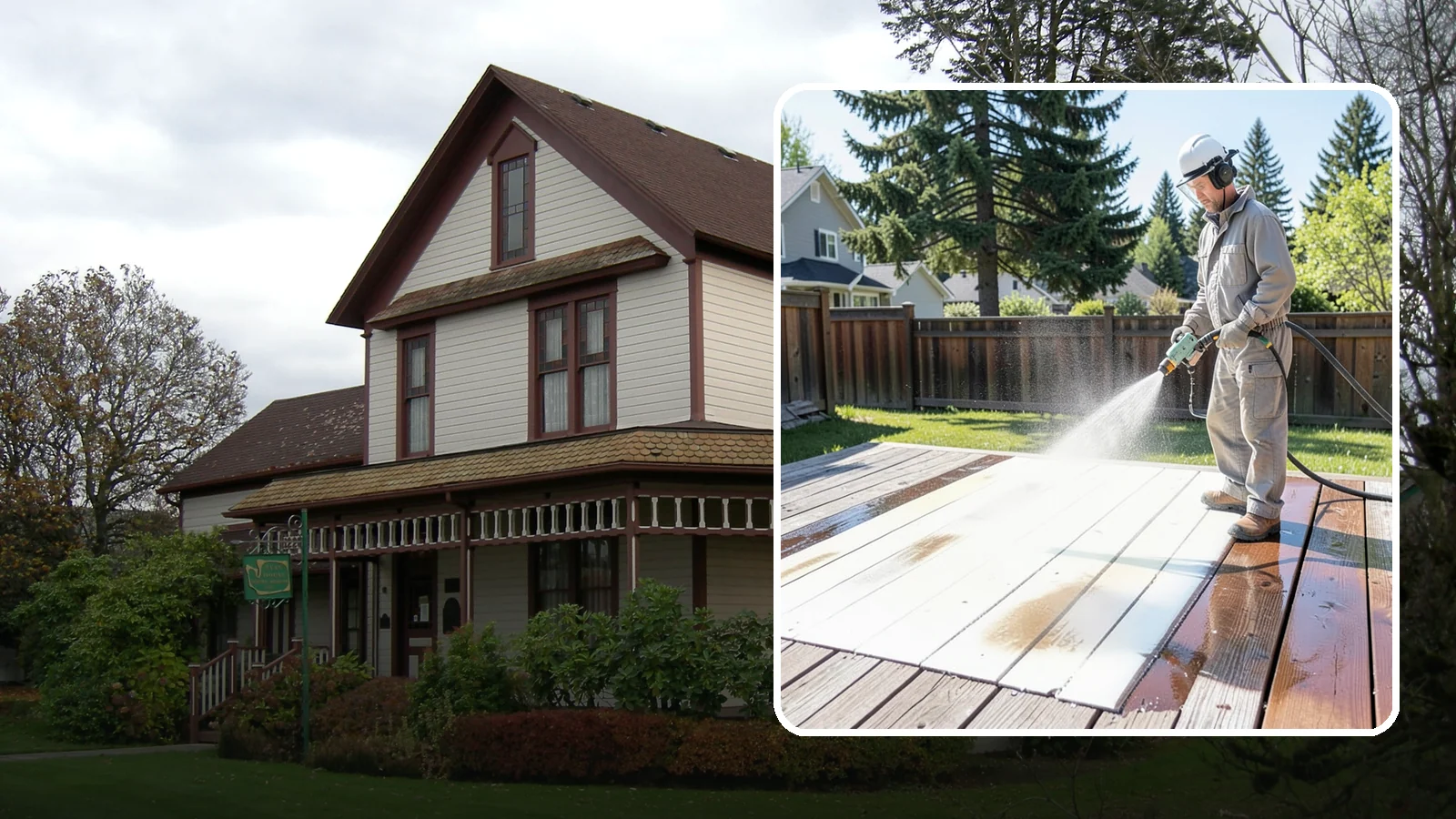 Deck Paint Removal in Sumner, Pierce County, WA - Remove failing deck paint to expose sound wood for a proper refinish or restain.