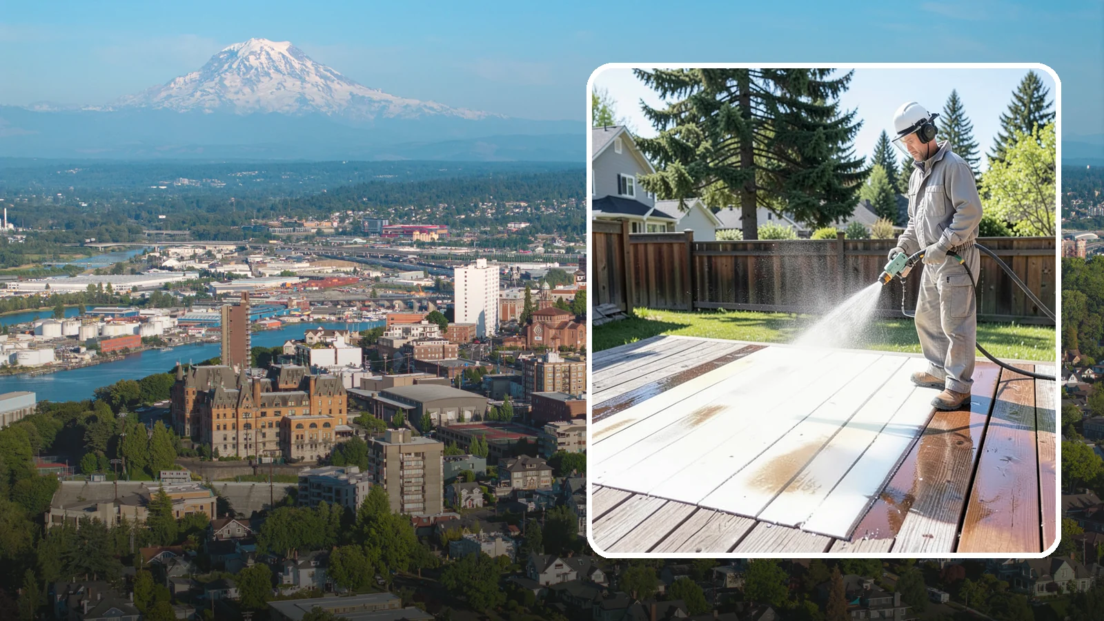 Deck Paint Removal in Tacoma, Pierce County, WA - Remove failing deck paint to expose sound wood for a proper refinish or restain.