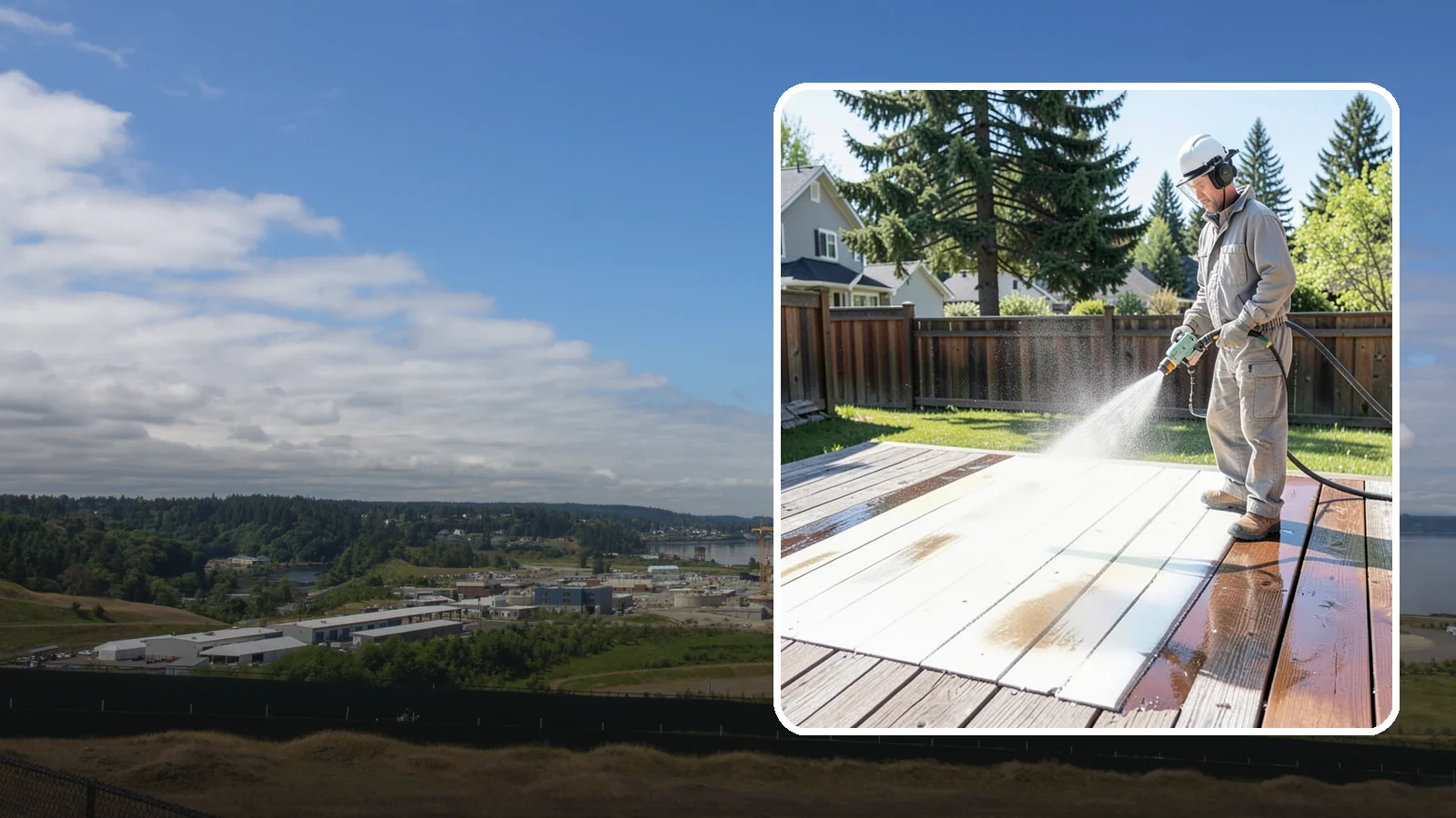 Deck Paint Removal in University Place, Pierce County, WA - Remove failing deck paint to expose sound wood for a proper refinish or restain.