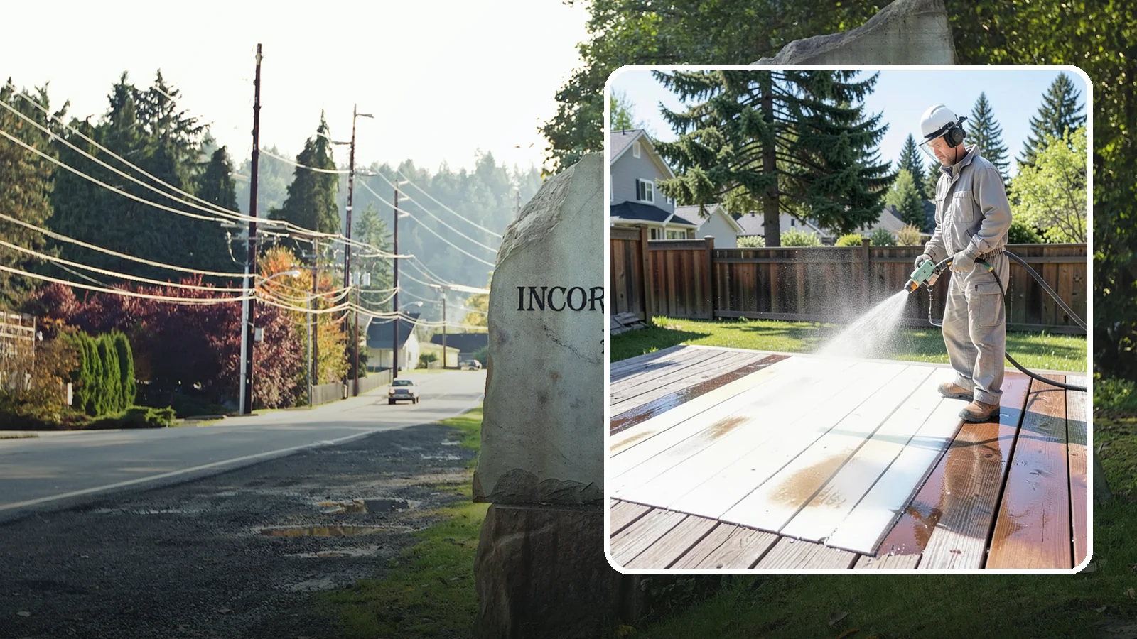 Deck Paint Removal in Wilkeson, Pierce County, WA - Remove failing deck paint to expose sound wood for a proper refinish or restain.