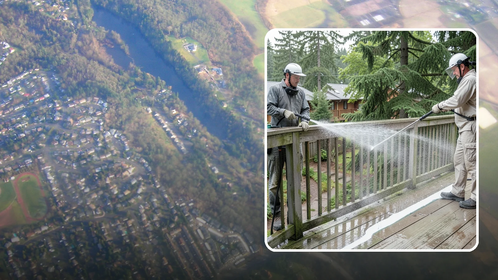 Deck Railing Cleaning in Algona, King County, WA - Detail-clean deck railings, balusters, and caps where grime and algae cling out of reach.