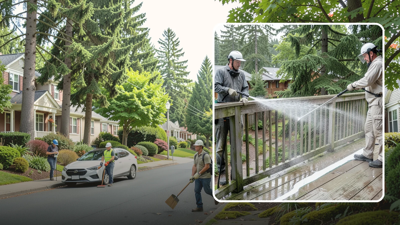 Deck Railing Cleaning in Beaux Arts Village, King County, WA - Detail-clean deck railings, balusters, and caps where grime and algae cling out of reach.