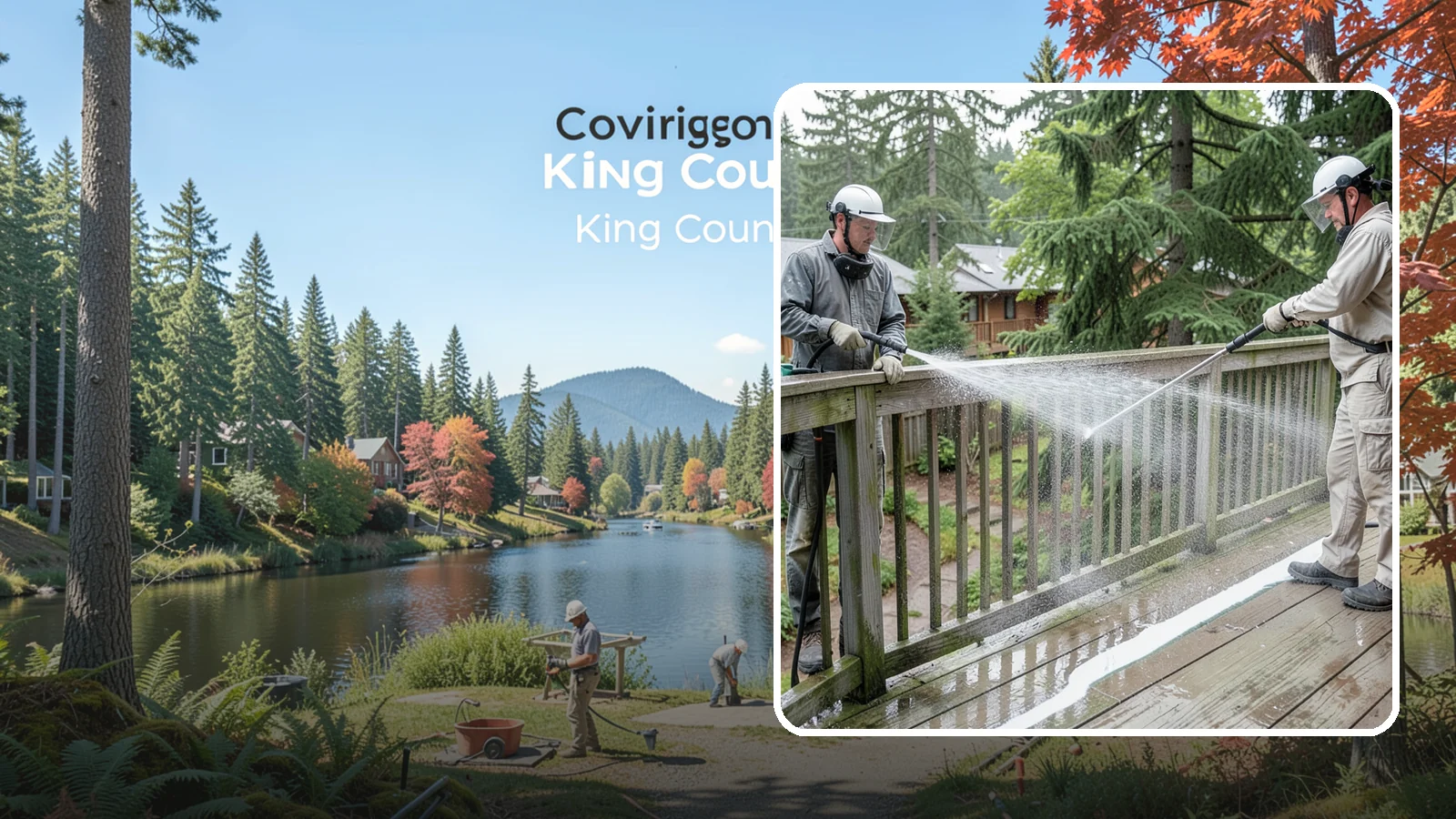 Deck Railing Cleaning in Covington, King County, WA - Detail-clean deck railings, balusters, and caps where grime and algae cling out of reach.
