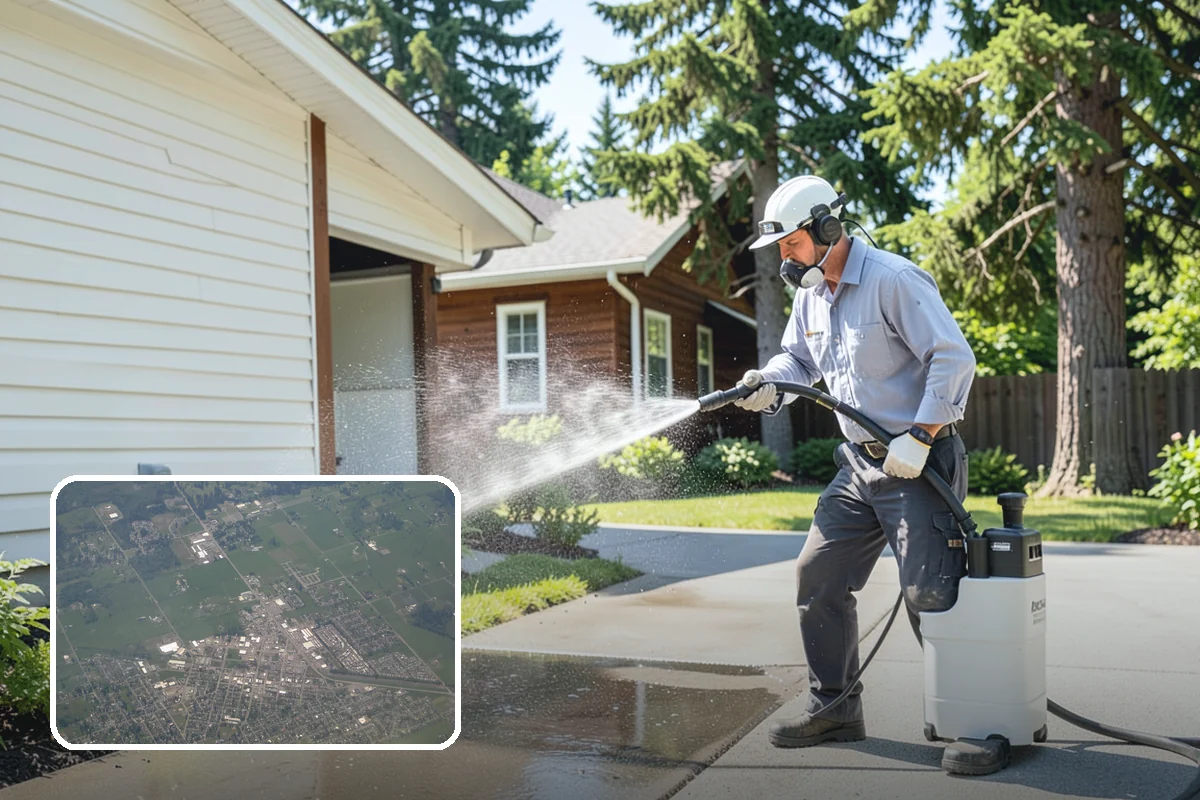 Deck Railing Cleaning in Enumclaw, King County, WA - Cleans balusters, caps, and joints thoroughly