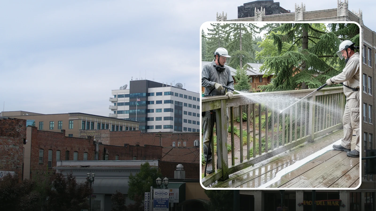 Deck Railing Cleaning in Everett, Snohomish County, WA - Detail-clean deck railings, balusters, and caps where grime and algae cling out of reach.