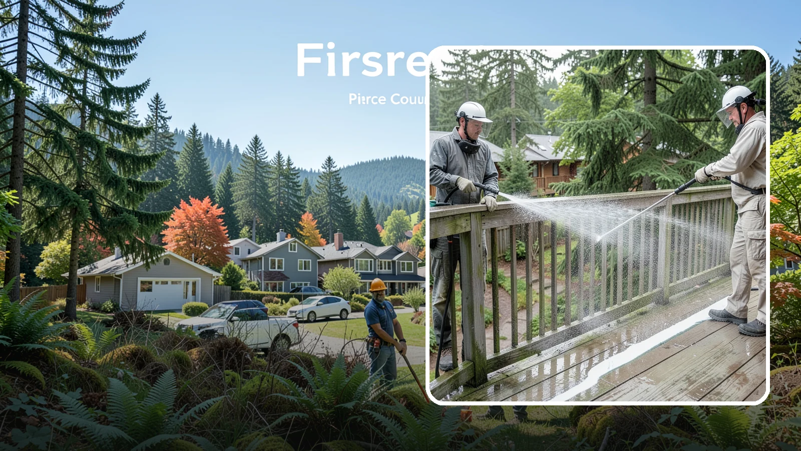 Deck Railing Cleaning in Fircrest, Pierce County, WA - Detail-clean deck railings, balusters, and caps where grime and algae cling out of reach.