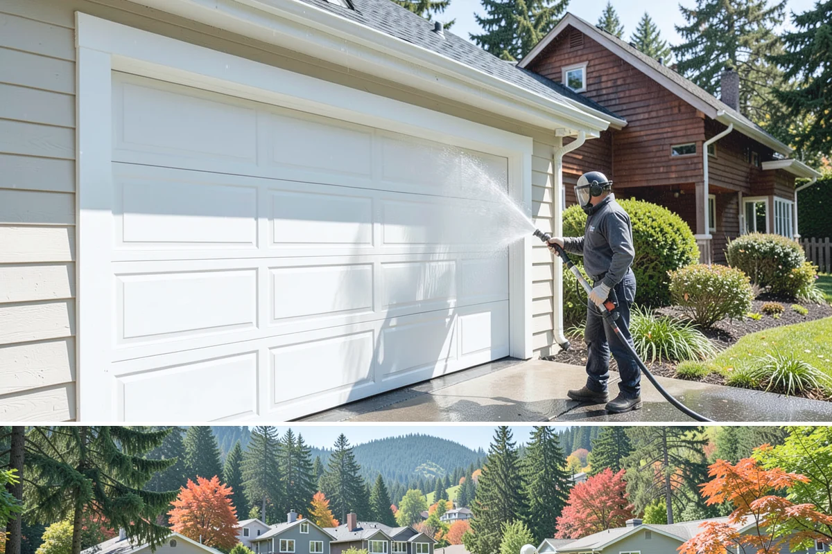 Deck Railing Cleaning in Fircrest, Pierce County, WA - Clean deck railings alongside the deck floor in dry summer weather for an even finish.