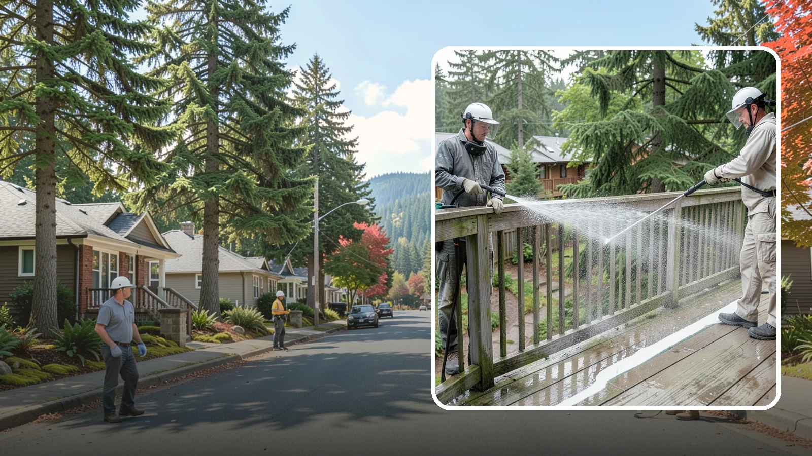 Deck Railing Cleaning in Hunts Point, King County, WA - Detail-clean deck railings, balusters, and caps where grime and algae cling out of reach.