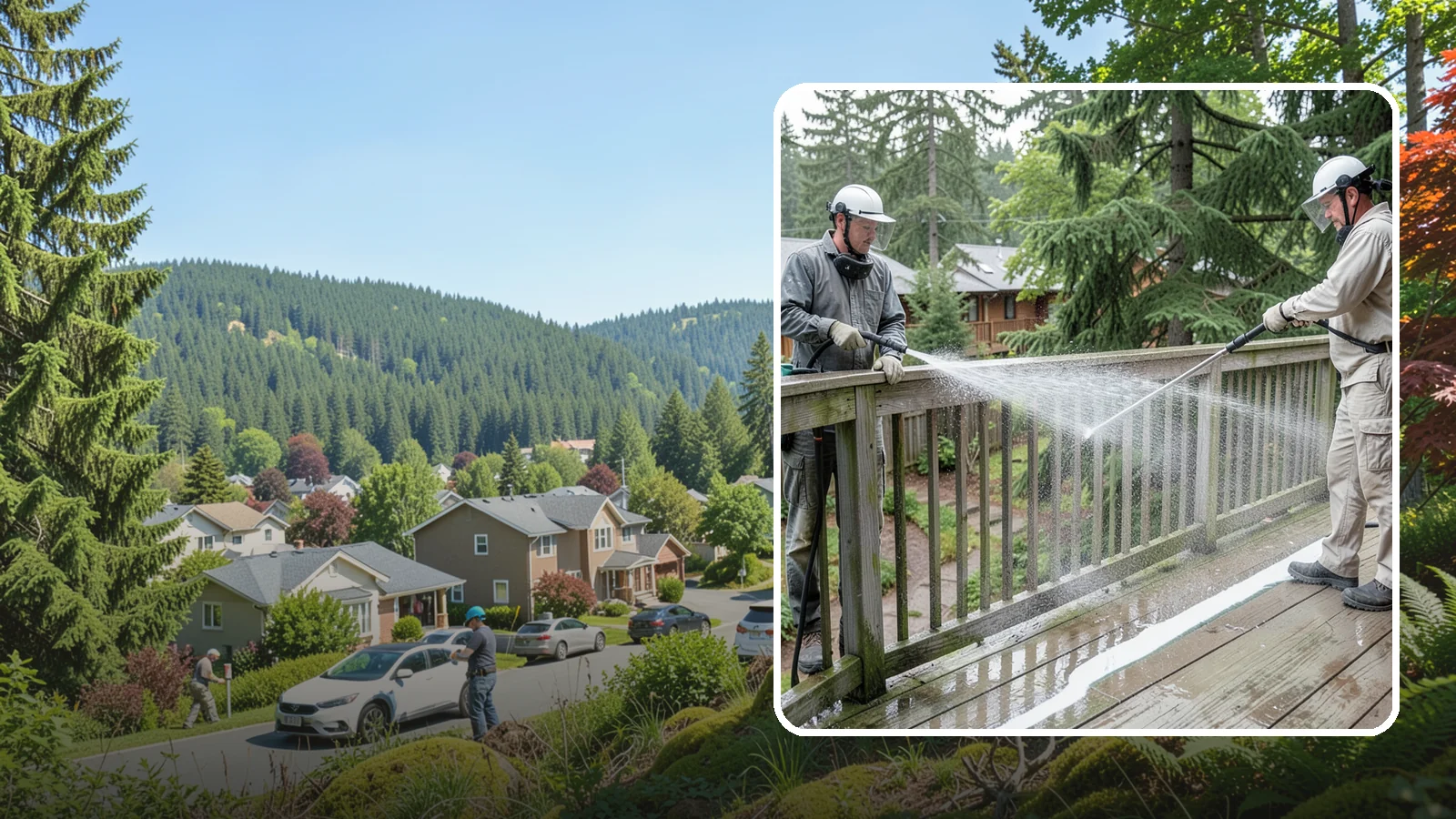 Deck Railing Cleaning in Index, Snohomish County, WA - Detail-clean deck railings, balusters, and caps where grime and algae cling out of reach.