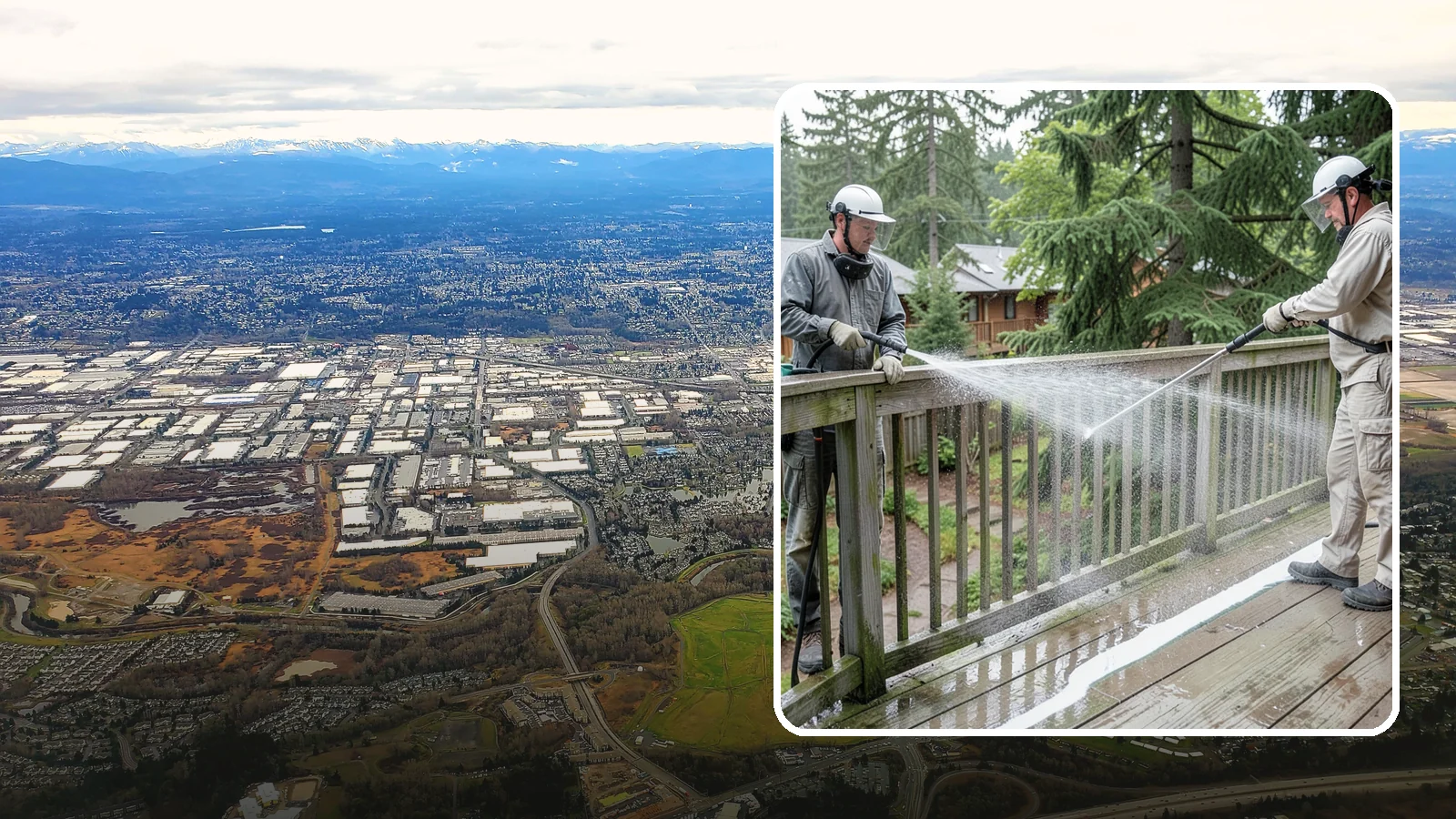 Deck Railing Cleaning in Kent, King County, WA - Detail-clean deck railings, balusters, and caps where grime and algae cling out of reach.