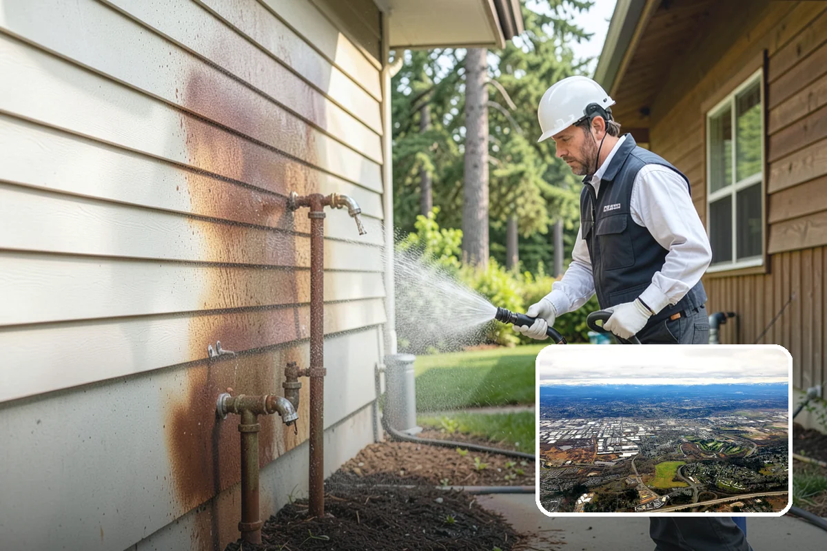 Deck Railing Cleaning in Kent, King County, WA - Cleans balusters, caps, and joints thoroughly