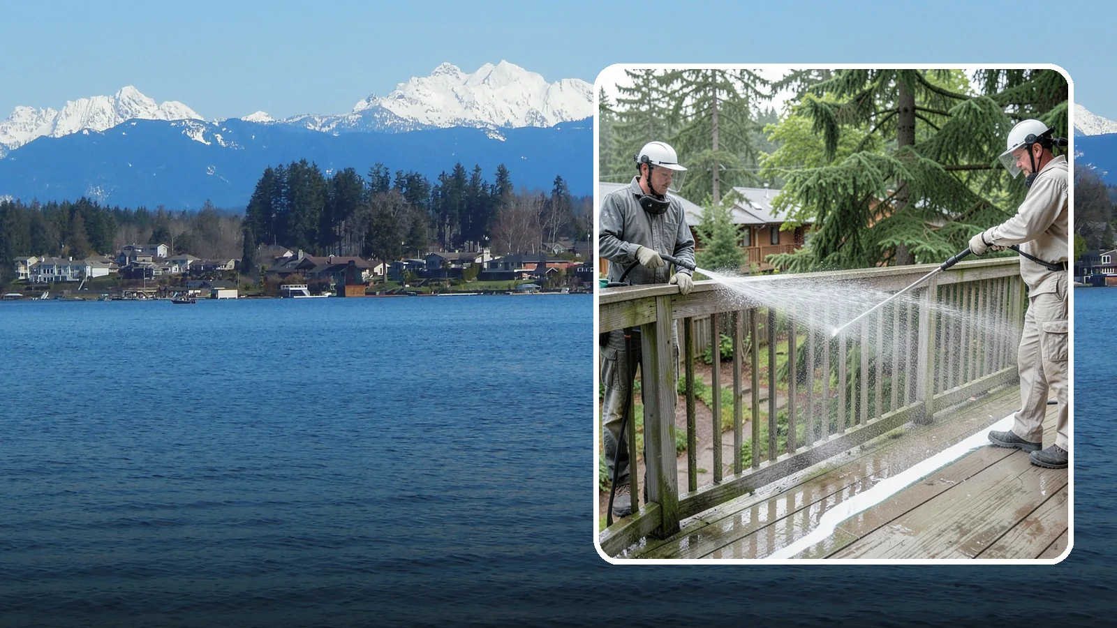 Deck Railing Cleaning in Lake Stevens, Snohomish County, WA - Detail-clean deck railings, balusters, and caps where grime and algae cling out of reach.