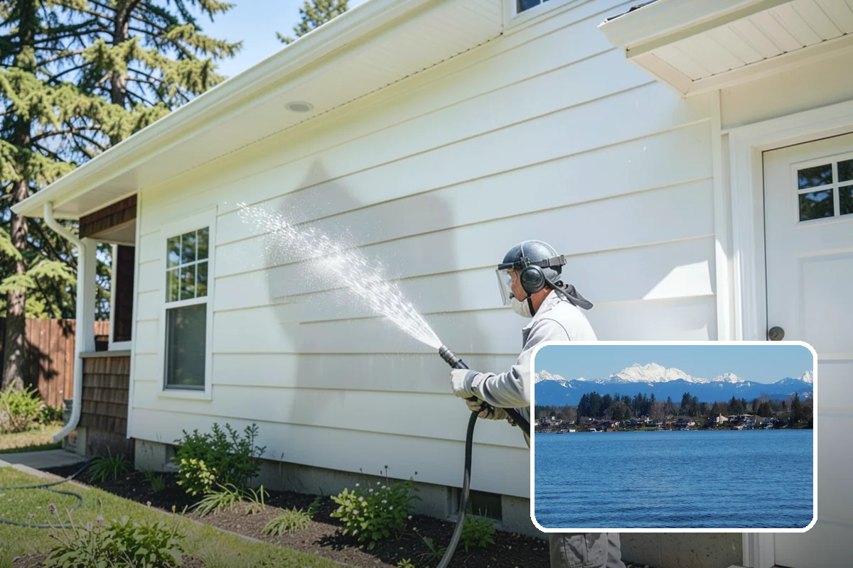 Deck Railing Cleaning in Lake Stevens, Snohomish County, WA - Cleans balusters, caps, and joints thoroughly