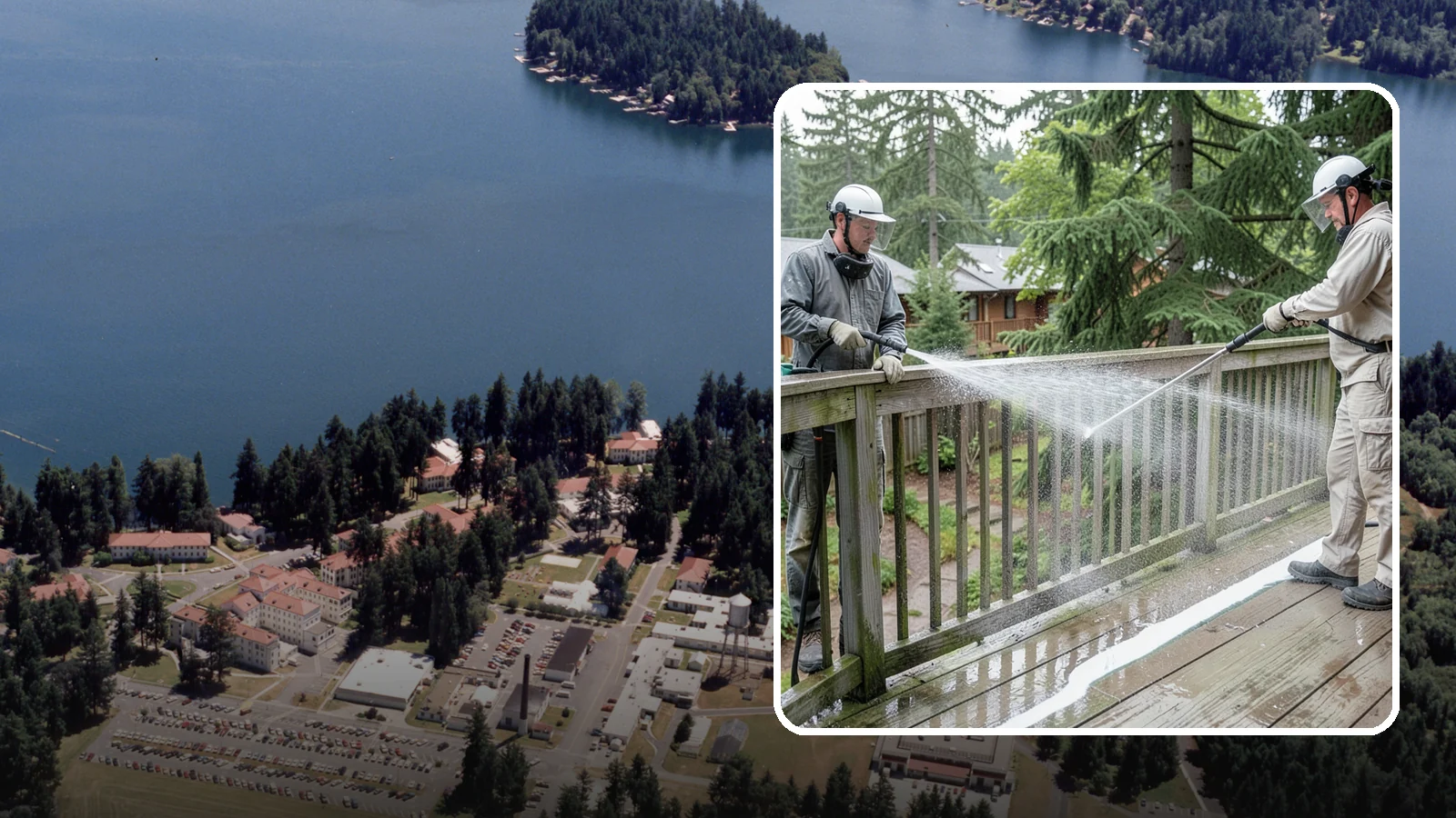Deck Railing Cleaning in Lakewood, Pierce County, WA - Detail-clean deck railings, balusters, and caps where grime and algae cling out of reach.