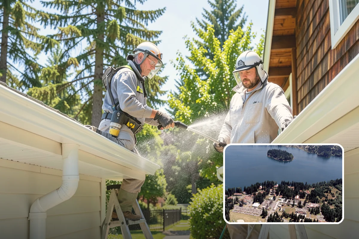 Deck Railing Cleaning in Lakewood, Pierce County, WA - Cleans balusters, caps, and joints thoroughly