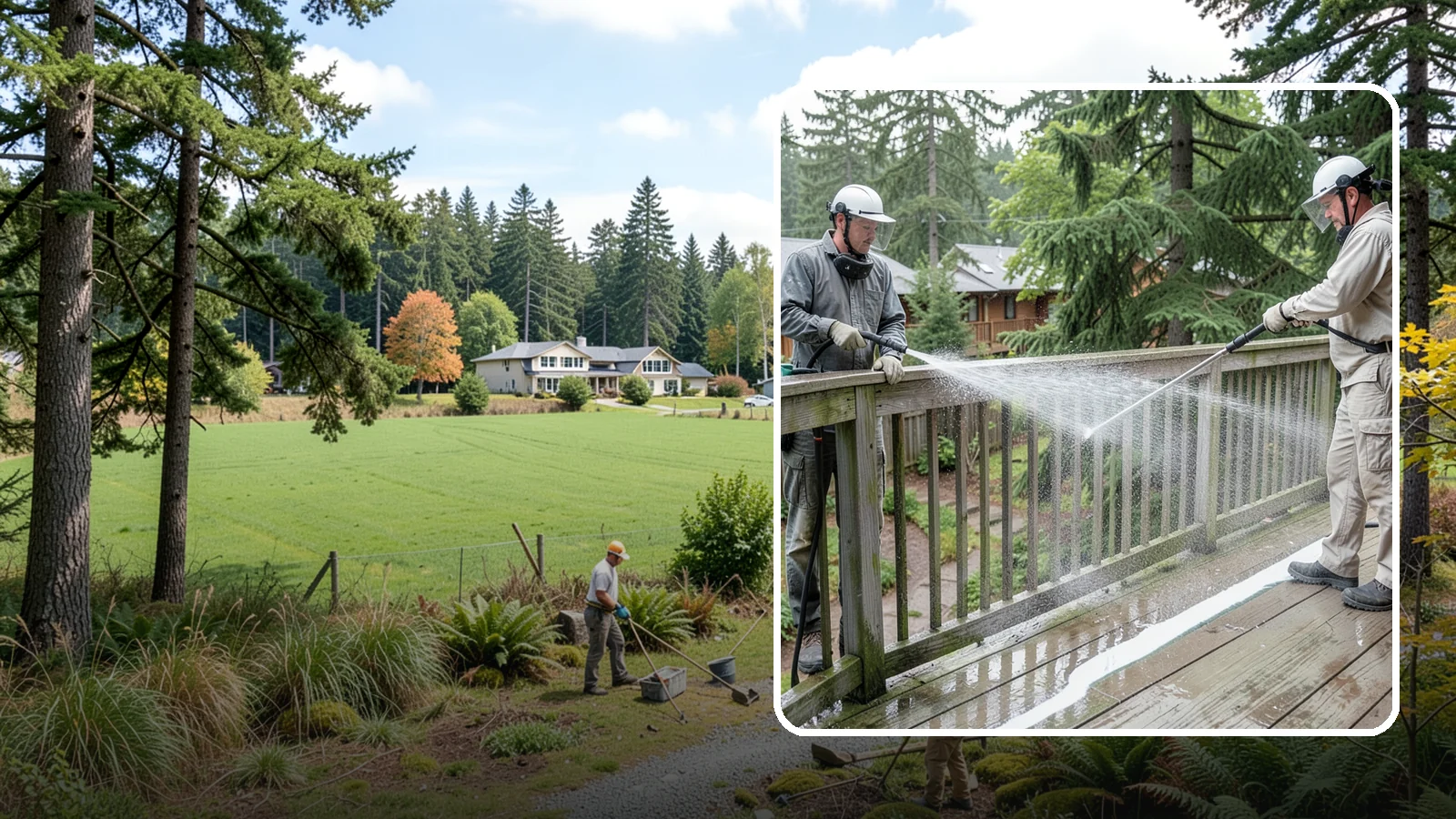 Deck Railing Cleaning in Lyman, Skagit County, WA - Detail-clean deck railings, balusters, and caps where grime and algae cling out of reach.