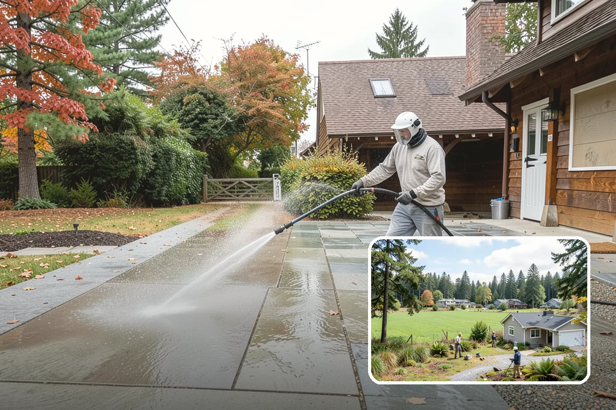 Deck Railing Cleaning in Lyman, Skagit County, WA - Cleans balusters, caps, and joints thoroughly