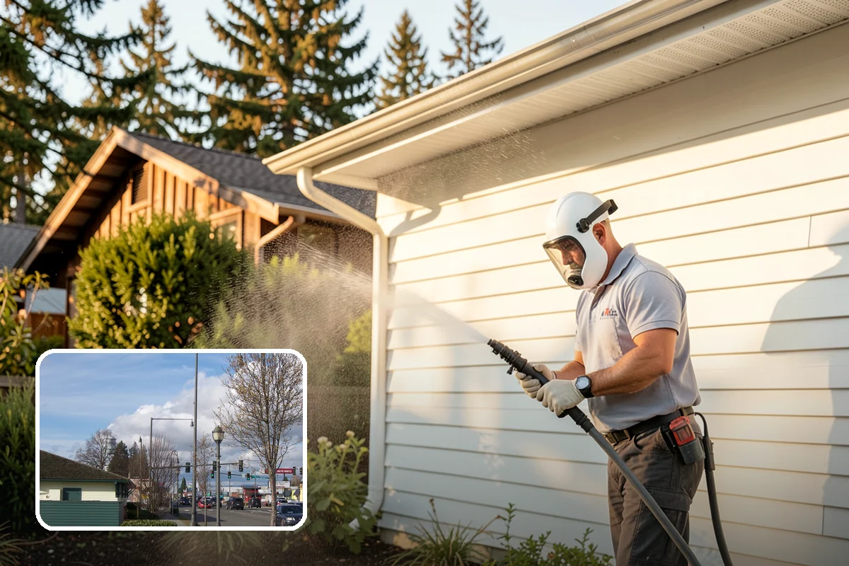 Deck Railing Cleaning in Marysville, Snohomish County, WA - Cleans balusters, caps, and joints thoroughly