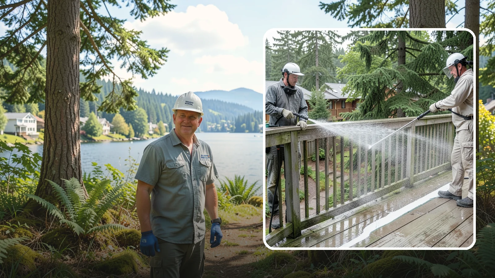 Deck Railing Cleaning in Milton, King County, WA - Detail-clean deck railings, balusters, and caps where grime and algae cling out of reach.