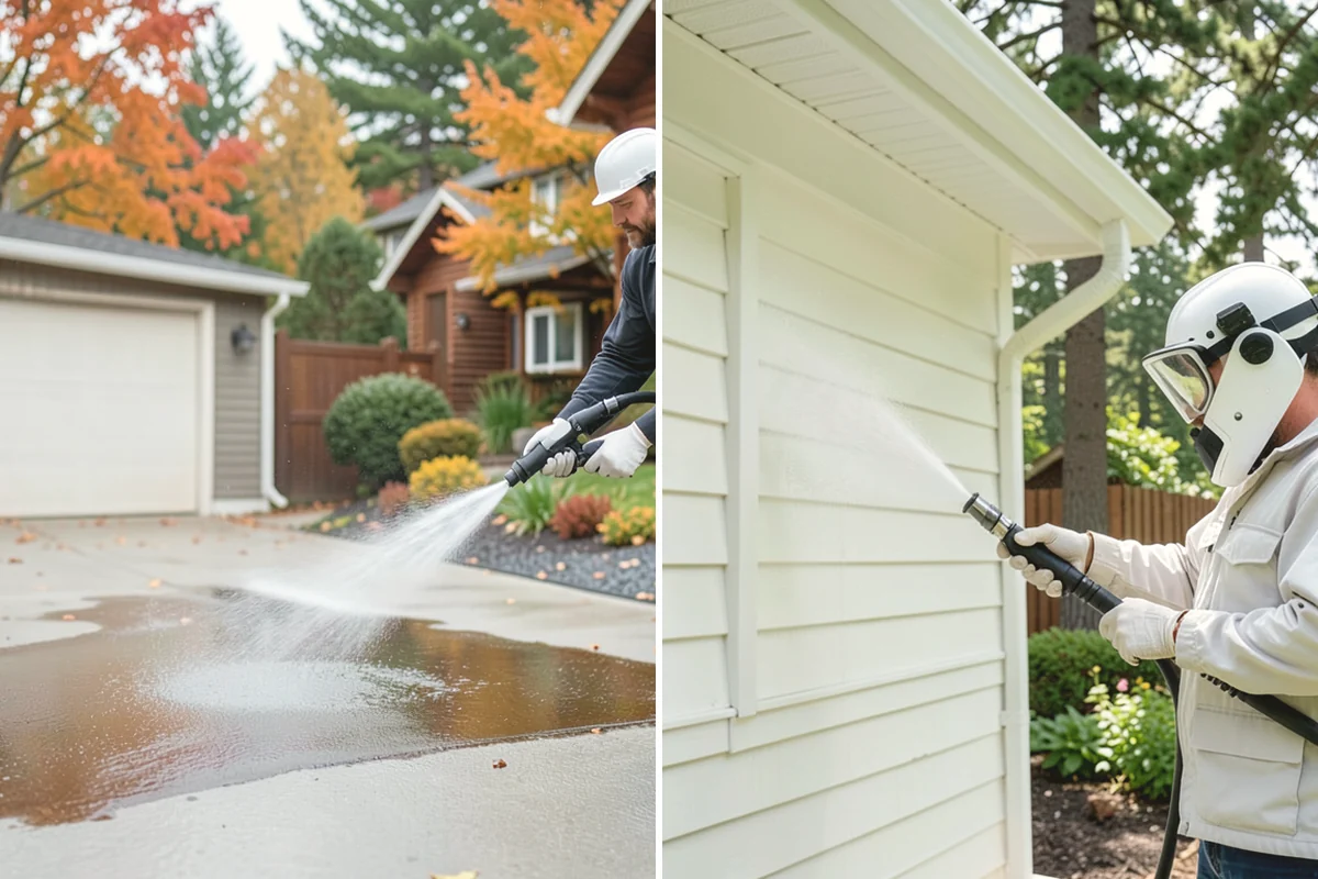Deck Railing Cleaning in Monroe, Snohomish County, WA - Protect the deck floor and nearby plants