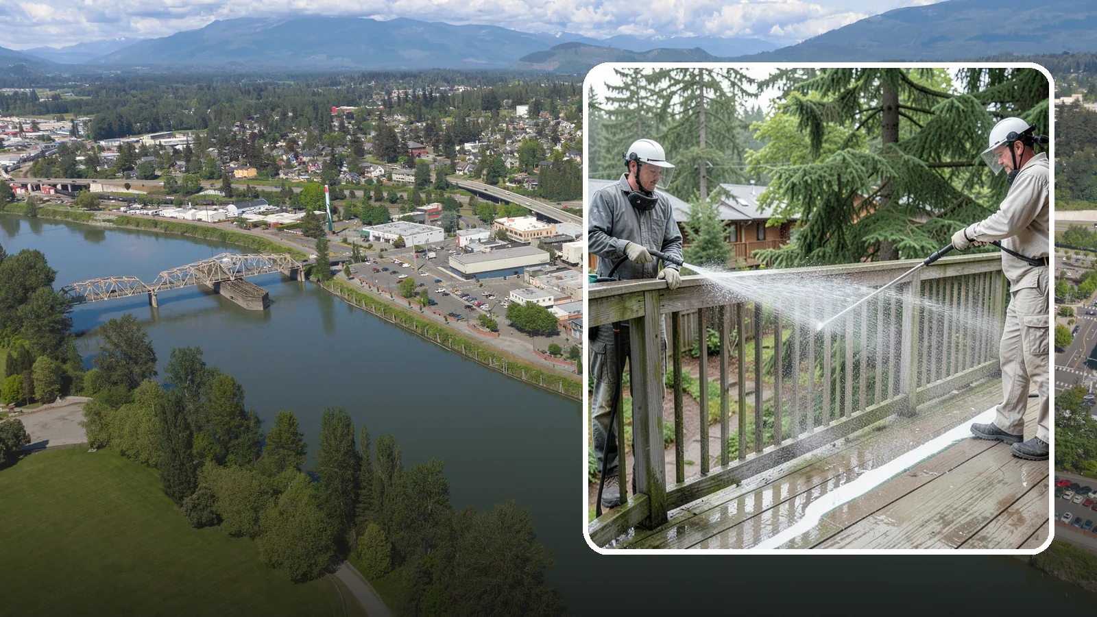 Deck Railing Cleaning in Mount Vernon, Skagit County, WA - Detail-clean deck railings, balusters, and caps where grime and algae cling out of reach.