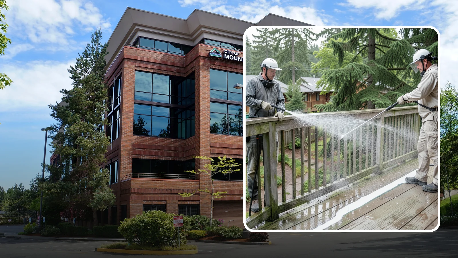 Deck Railing Cleaning in Mountlake Terrace, Snohomish County, WA - Detail-clean deck railings, balusters, and caps where grime and algae cling out of reach.