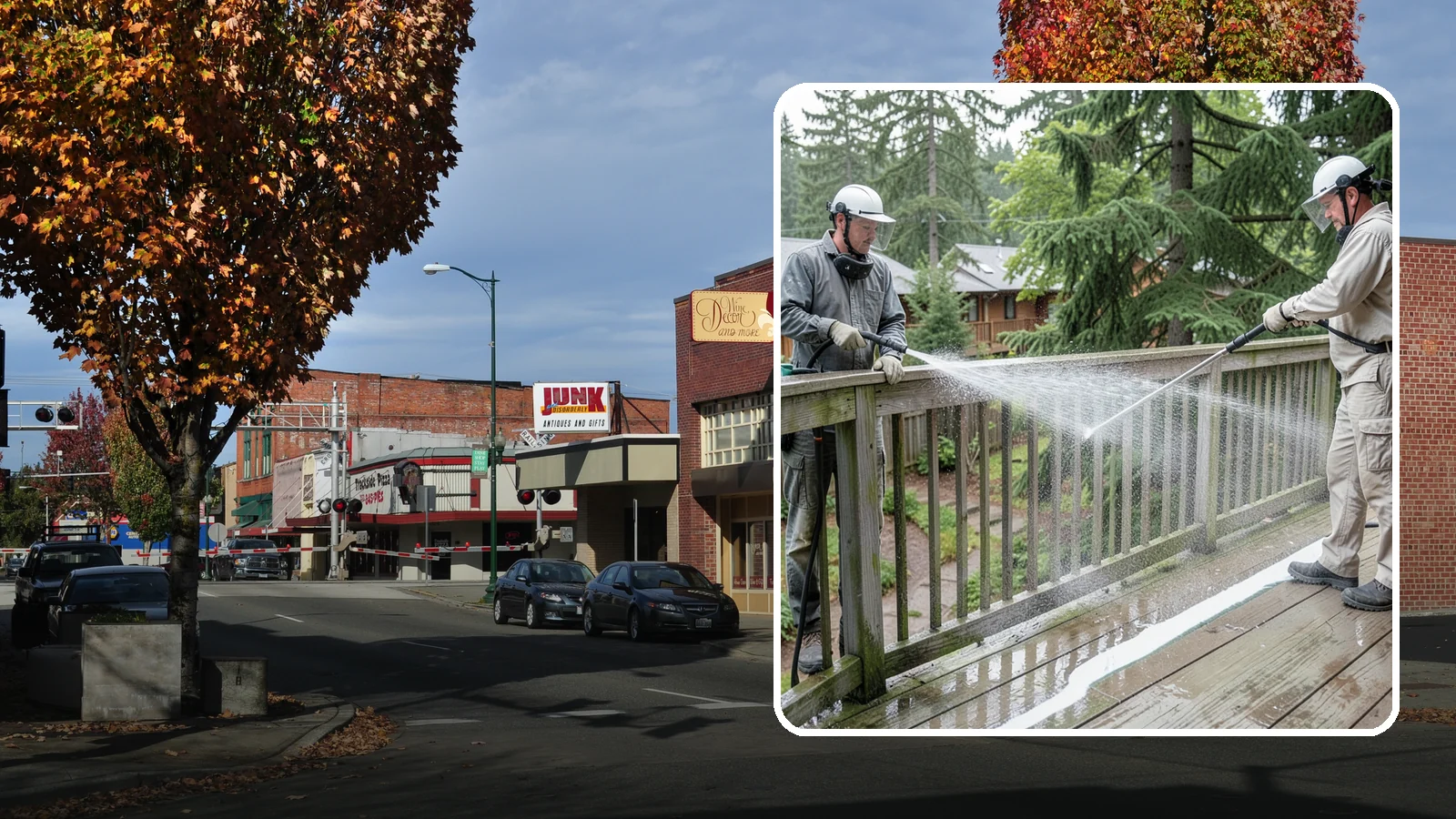 Deck Railing Cleaning in Puyallup, Pierce County, WA - Detail-clean deck railings, balusters, and caps where grime and algae cling out of reach.