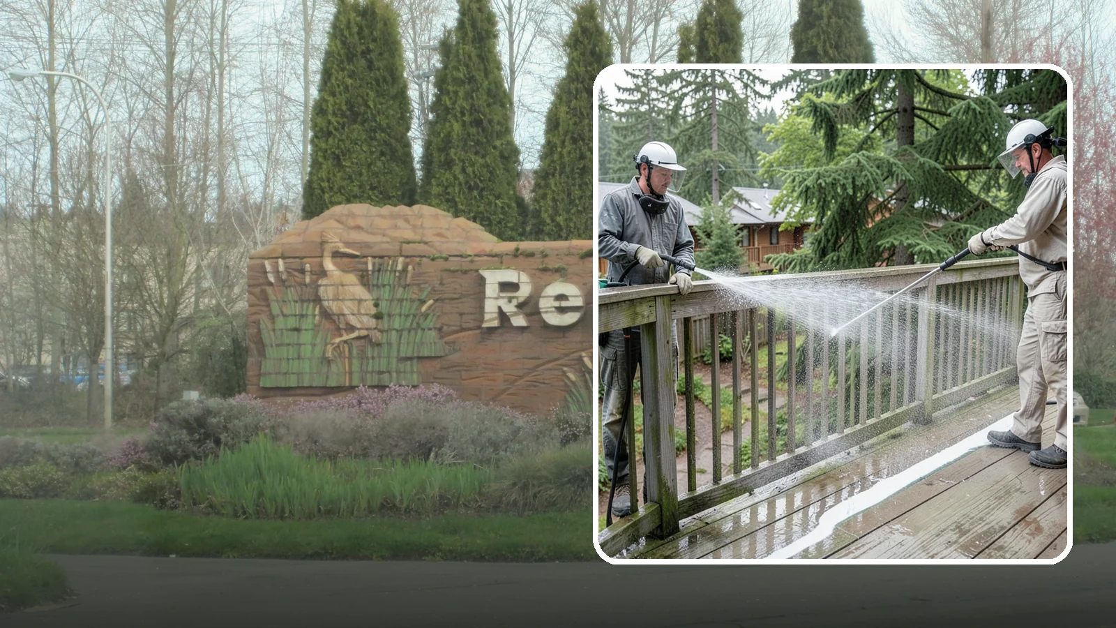 Deck Railing Cleaning in Renton, King County, WA - Detail-clean deck railings, balusters, and caps where grime and algae cling out of reach.