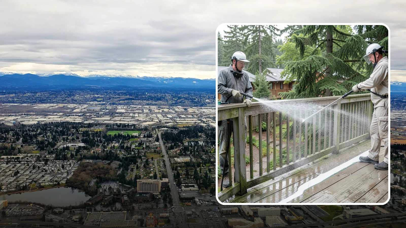 Deck Railing Cleaning in SeaTac, King County, WA - Detail-clean deck railings, balusters, and caps where grime and algae cling out of reach.