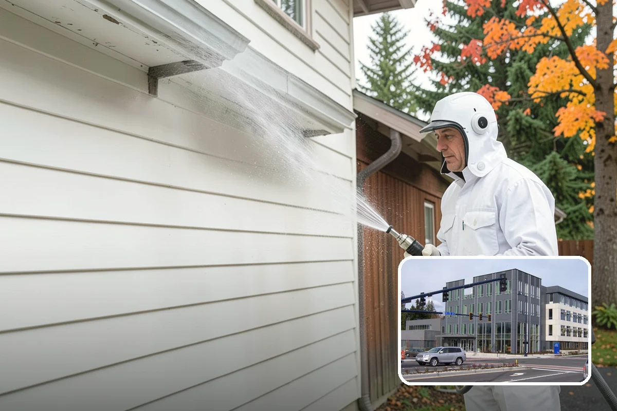 Deck Railing Cleaning in Shoreline, King County, WA - Cleans balusters, caps, and joints thoroughly