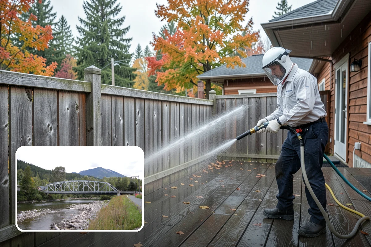Deck Railing Cleaning in Skykomish, King County, WA - Cleans balusters, caps, and joints thoroughly