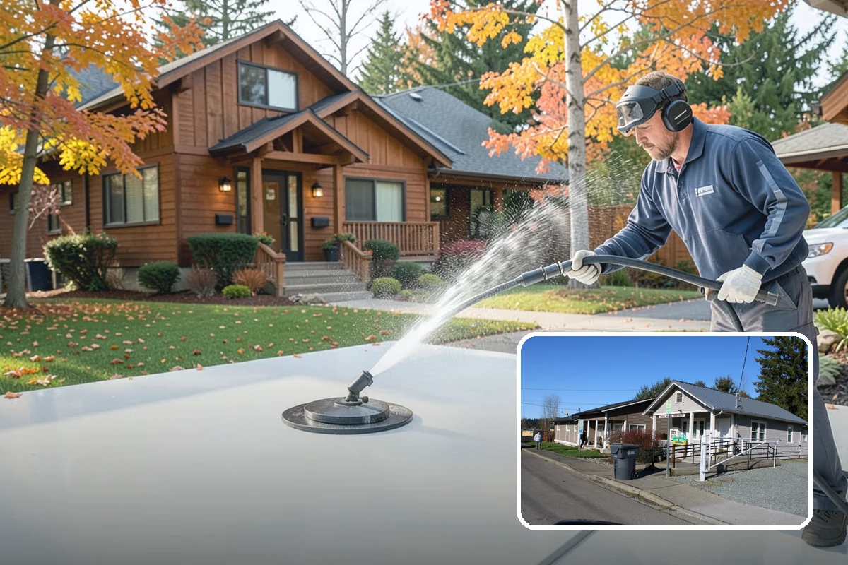 Deck Railing Cleaning in South Prairie, Pierce County, WA - Cleans balusters, caps, and joints thoroughly