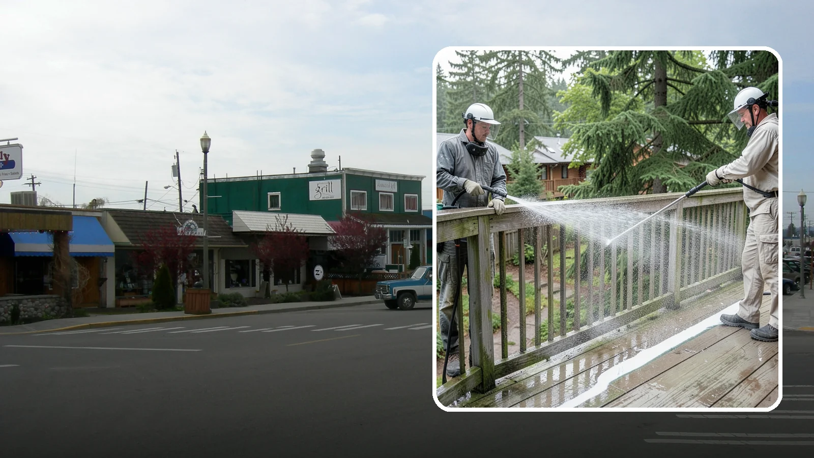 Deck Railing Cleaning in Stanwood, Snohomish County, WA - Detail-clean deck railings, balusters, and caps where grime and algae cling out of reach.