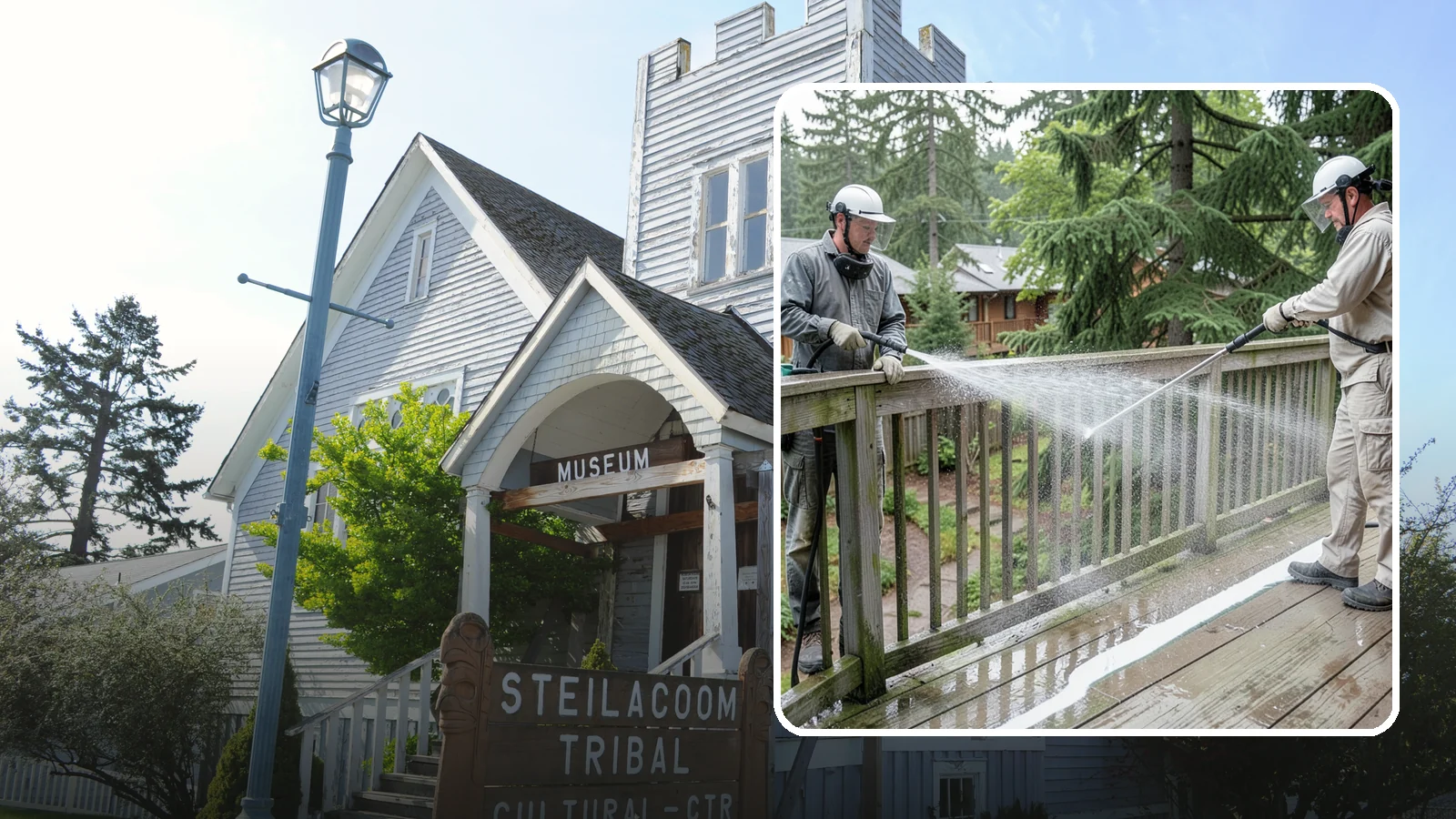 Deck Railing Cleaning in Steilacoom, Pierce County, WA - Detail-clean deck railings, balusters, and caps where grime and algae cling out of reach.