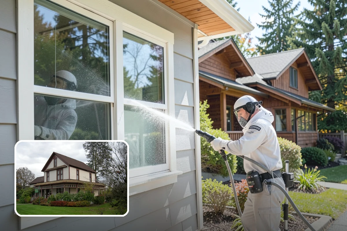 Deck Railing Cleaning in Sumner, Pierce County, WA - Cleans balusters, caps, and joints thoroughly