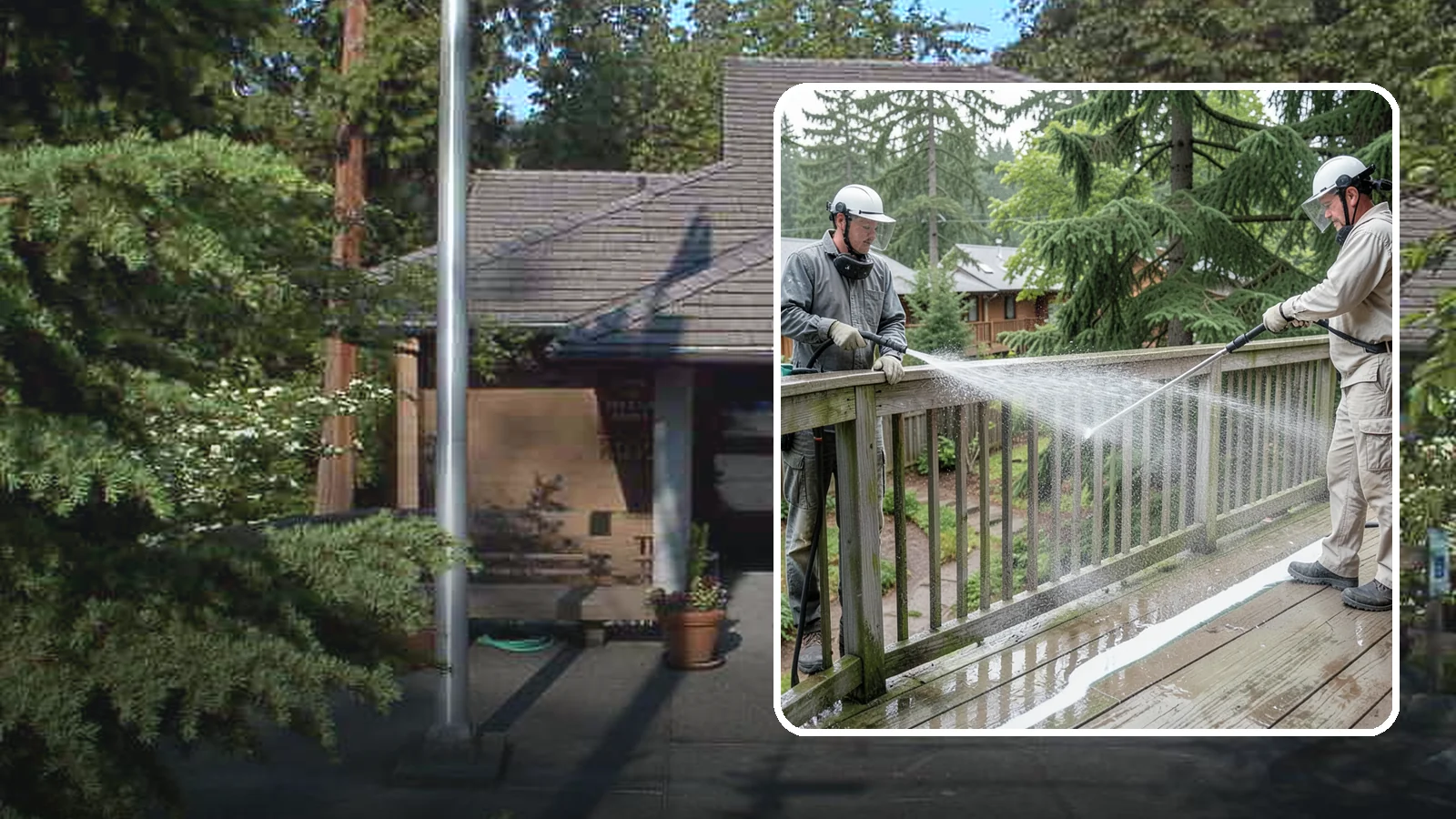 Deck Railing Cleaning in Yarrow Point, King County, WA - Detail-clean deck railings, balusters, and caps where grime and algae cling out of reach.