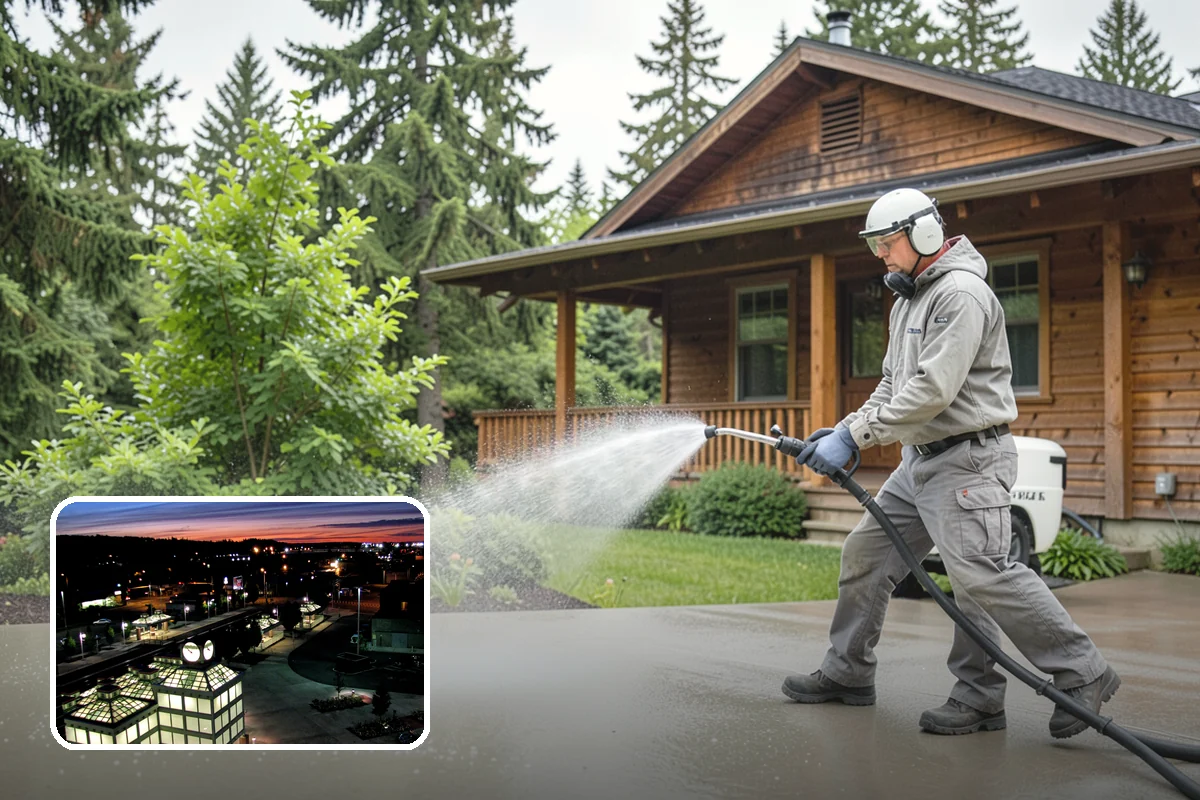 Deck Restoration Cleaning in Auburn, King County, WA - Recovers a neglected deck to usable wood