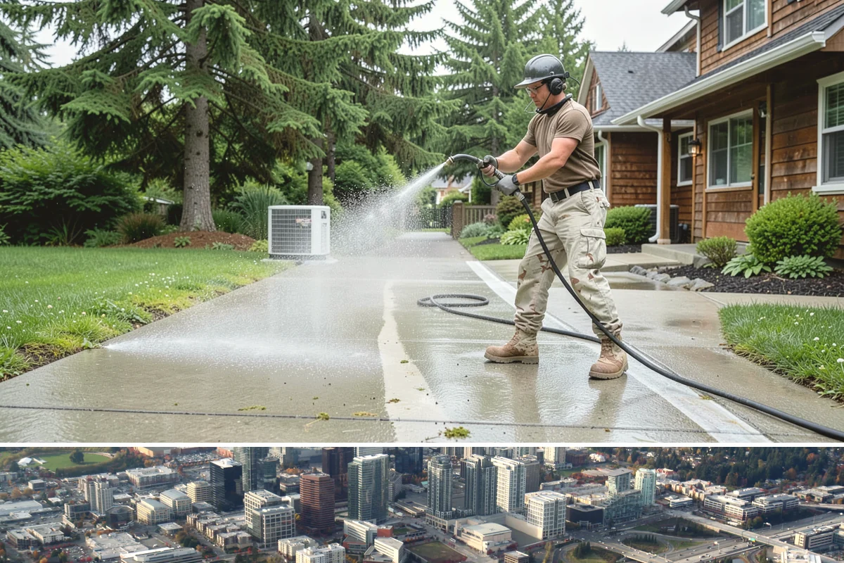 Deck Restoration Cleaning in Bellevue, King County, WA - Restore weathered decks across summer to allow each stage to dry between steps.