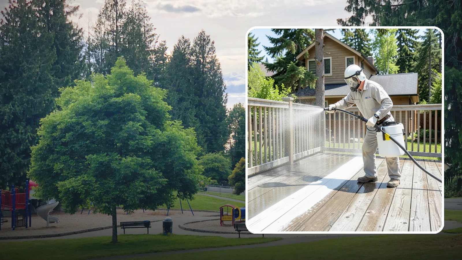 Deck Restoration Cleaning in Bonney Lake, Pierce County, WA - Deep-restore a neglected deck through staged cleaning, stripping, and brightening back to usable wood.