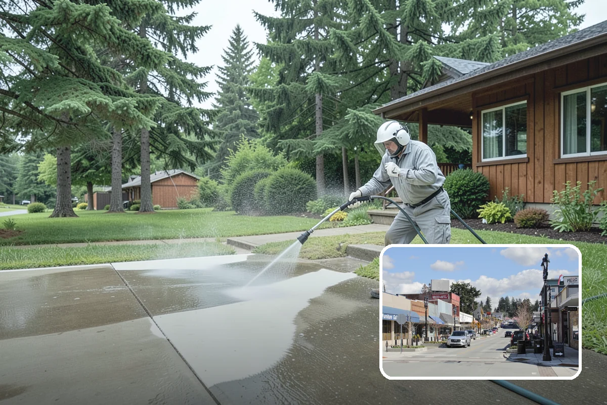 Deck Restoration Cleaning in Bothell, King County, WA - Recovers a neglected deck to usable wood