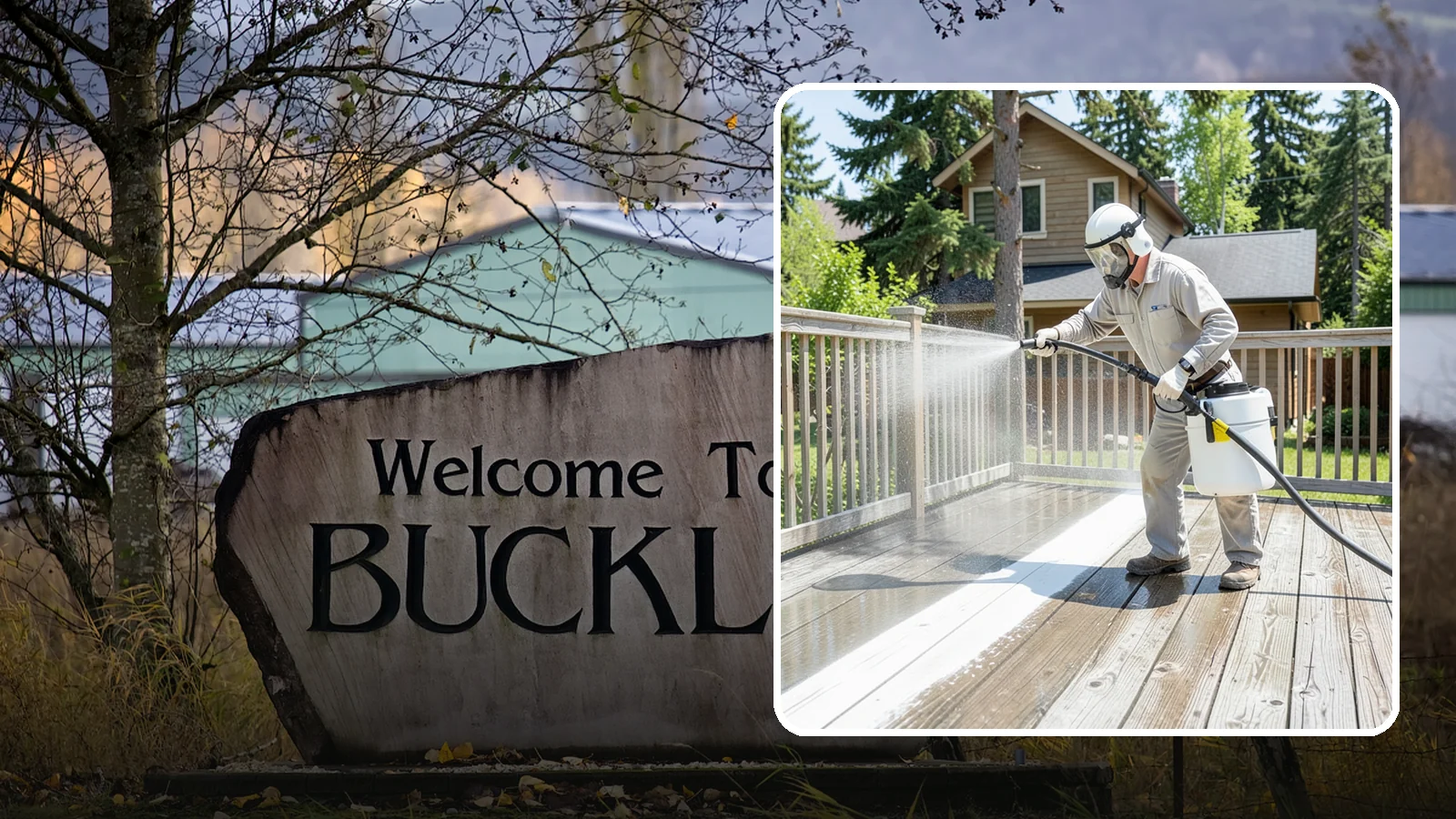 Deck Restoration Cleaning in Buckley, Pierce County, WA - Deep-restore a neglected deck through staged cleaning, stripping, and brightening back to usable wood.