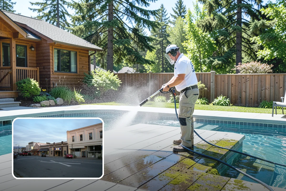 Deck Restoration Cleaning in Burlington, Skagit County, WA - Recovers a neglected deck to usable wood