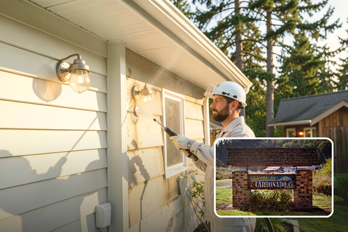Deck Restoration Cleaning in Carbonado, Pierce County, WA - Recovers a neglected deck to usable wood