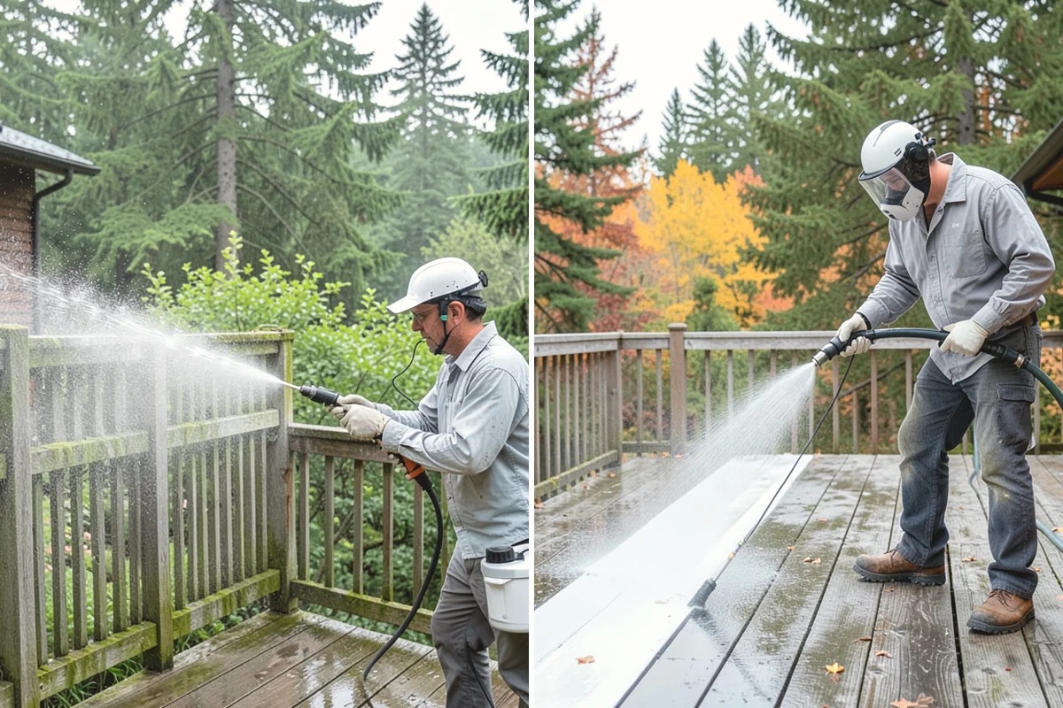 Deck Restoration Cleaning in Carbonado, Pierce County, WA - Assess board condition and plan the stages